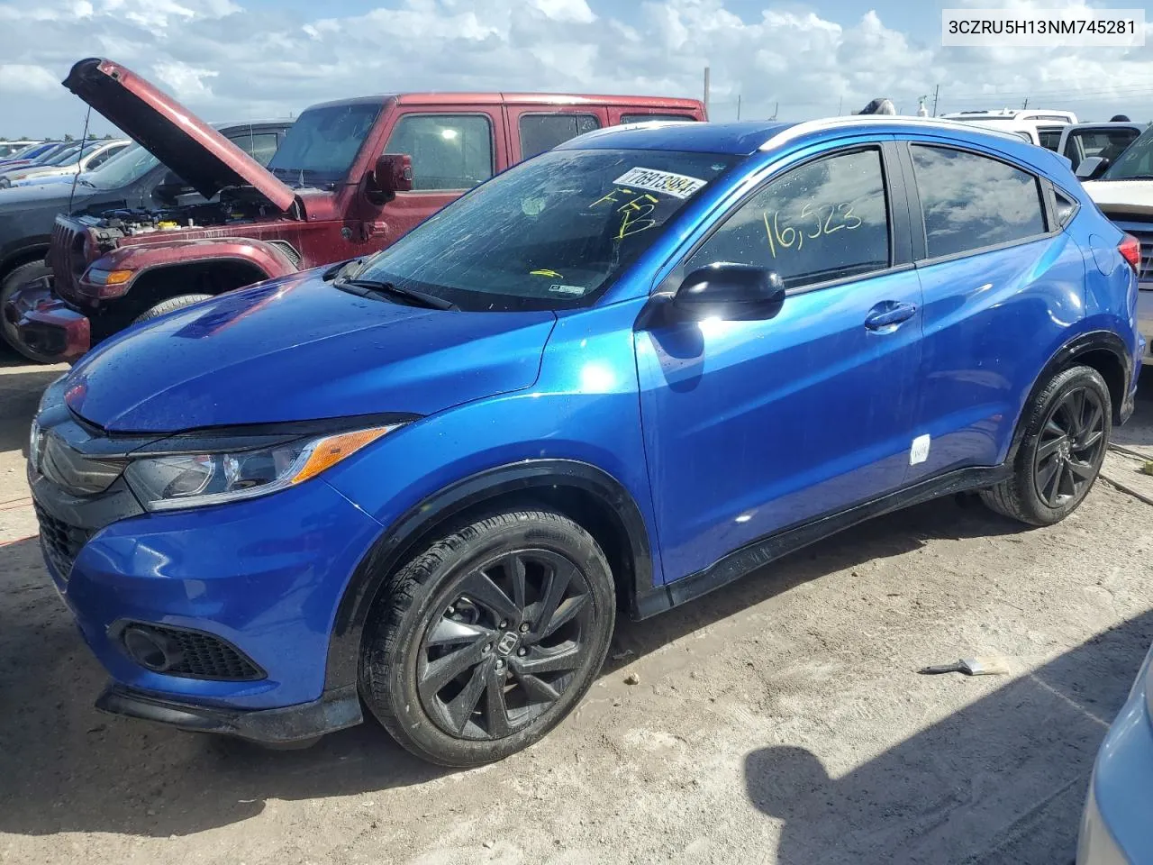 2022 Honda Hr-V Sport VIN: 3CZRU5H13NM745281 Lot: 76913984