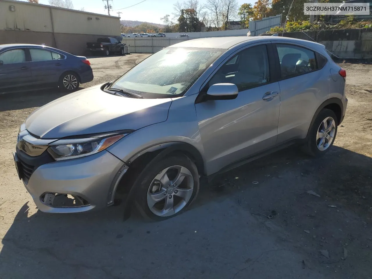 2022 Honda Hr-V Lx VIN: 3CZRU6H37NM715871 Lot: 77091704