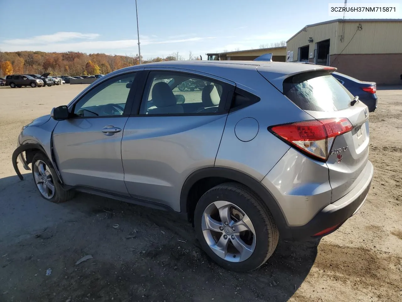 2022 Honda Hr-V Lx VIN: 3CZRU6H37NM715871 Lot: 77091704