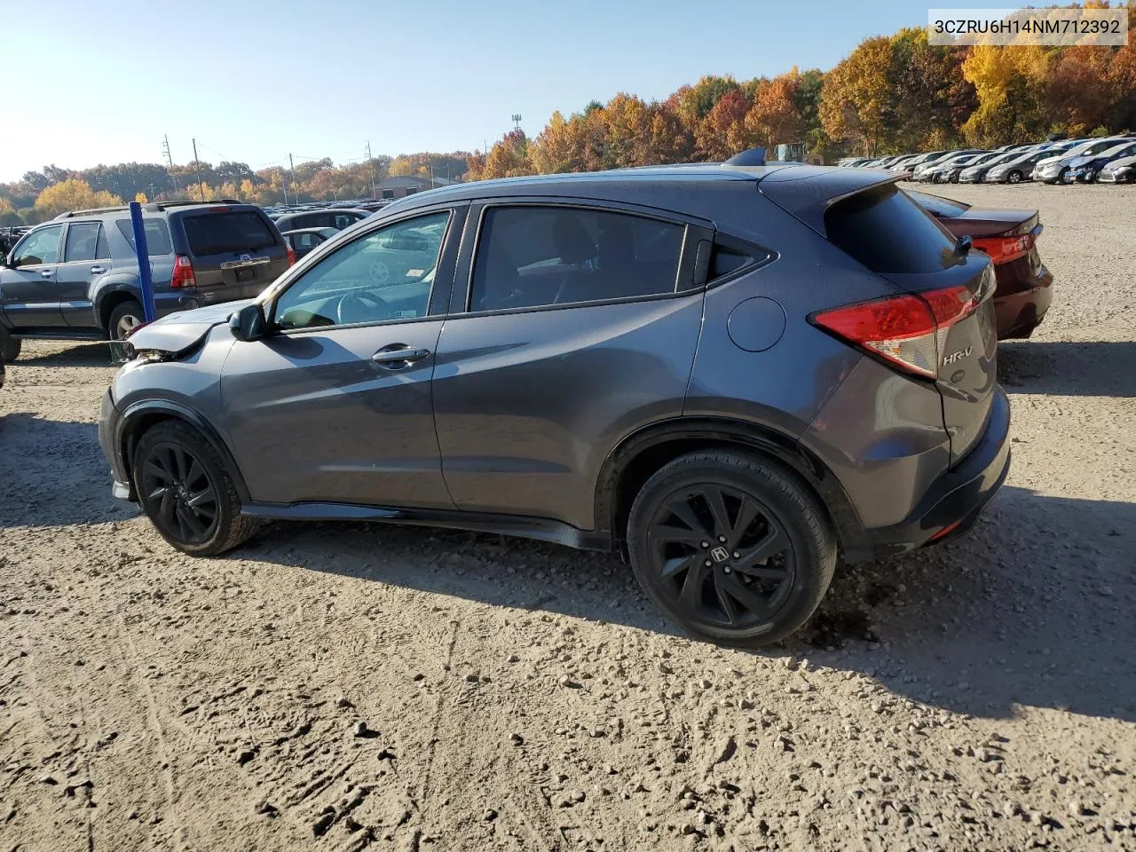 2022 Honda Hr-V Sport VIN: 3CZRU6H14NM712392 Lot: 77357244