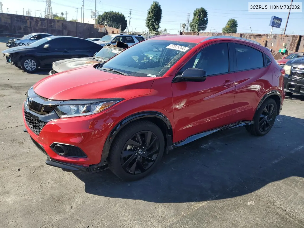 2022 Honda Hr-V Sport VIN: 3CZRU5H10NM703232 Lot: 77675704