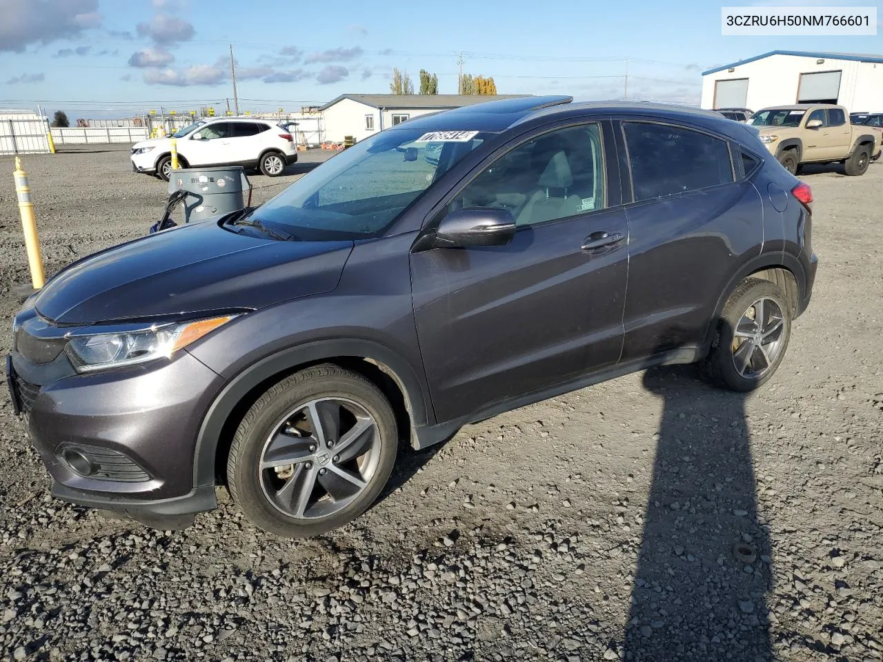 2022 Honda Hr-V Ex VIN: 3CZRU6H50NM766601 Lot: 77685414