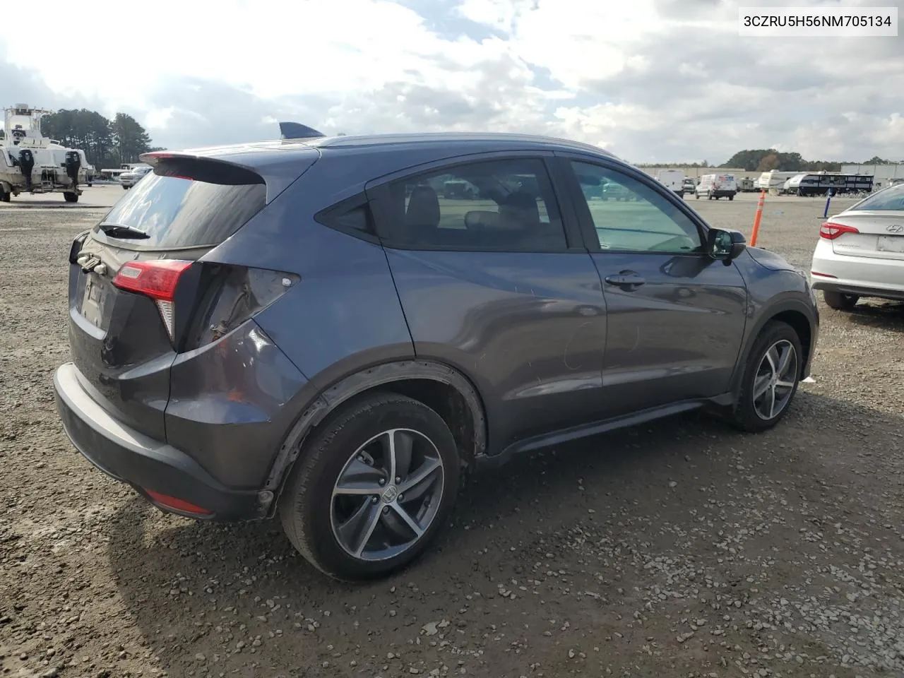 2022 Honda Hr-V Ex VIN: 3CZRU5H56NM705134 Lot: 77737214