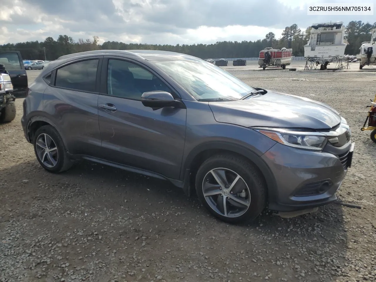 2022 Honda Hr-V Ex VIN: 3CZRU5H56NM705134 Lot: 77737214