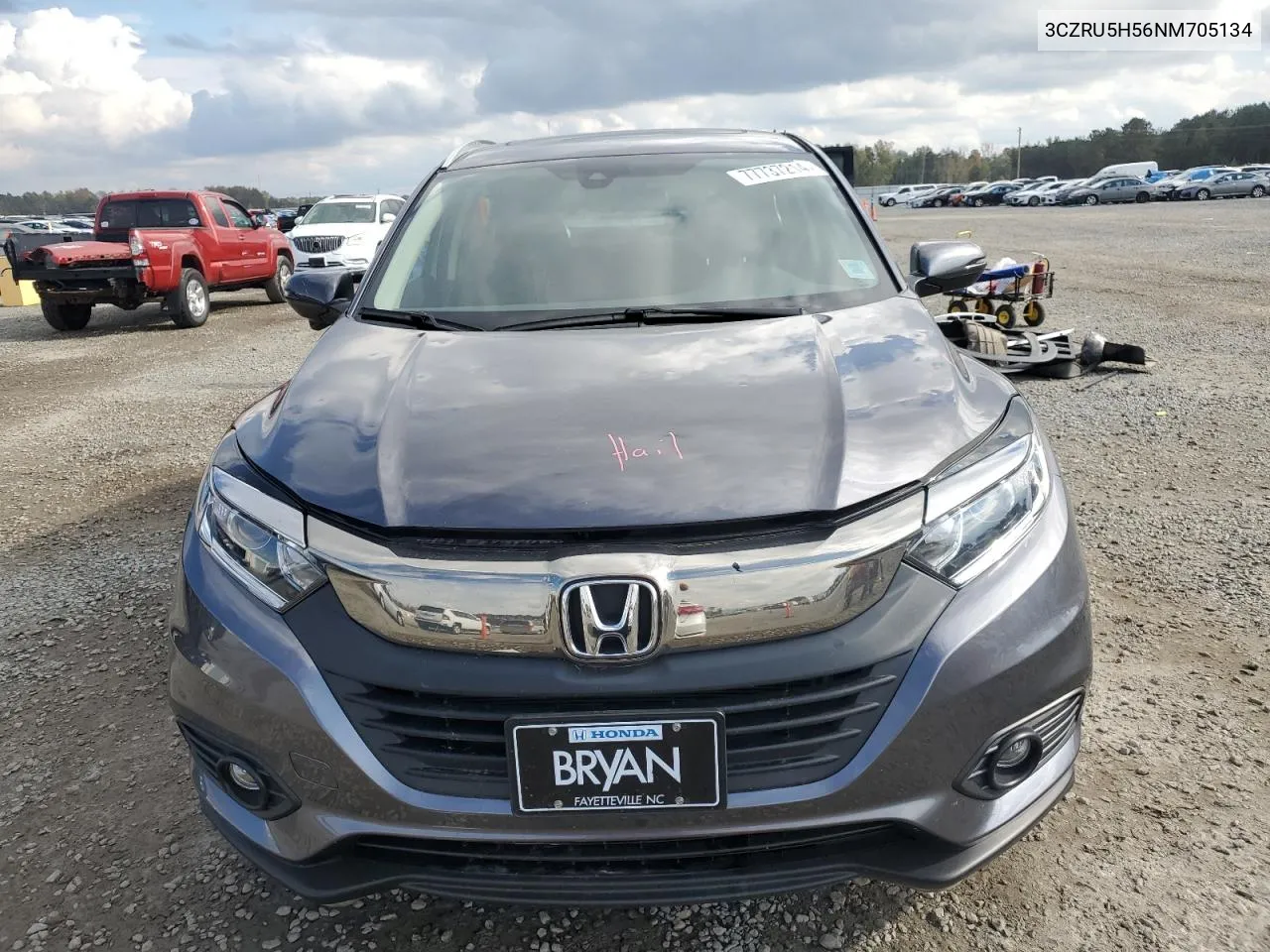 2022 Honda Hr-V Ex VIN: 3CZRU5H56NM705134 Lot: 77737214