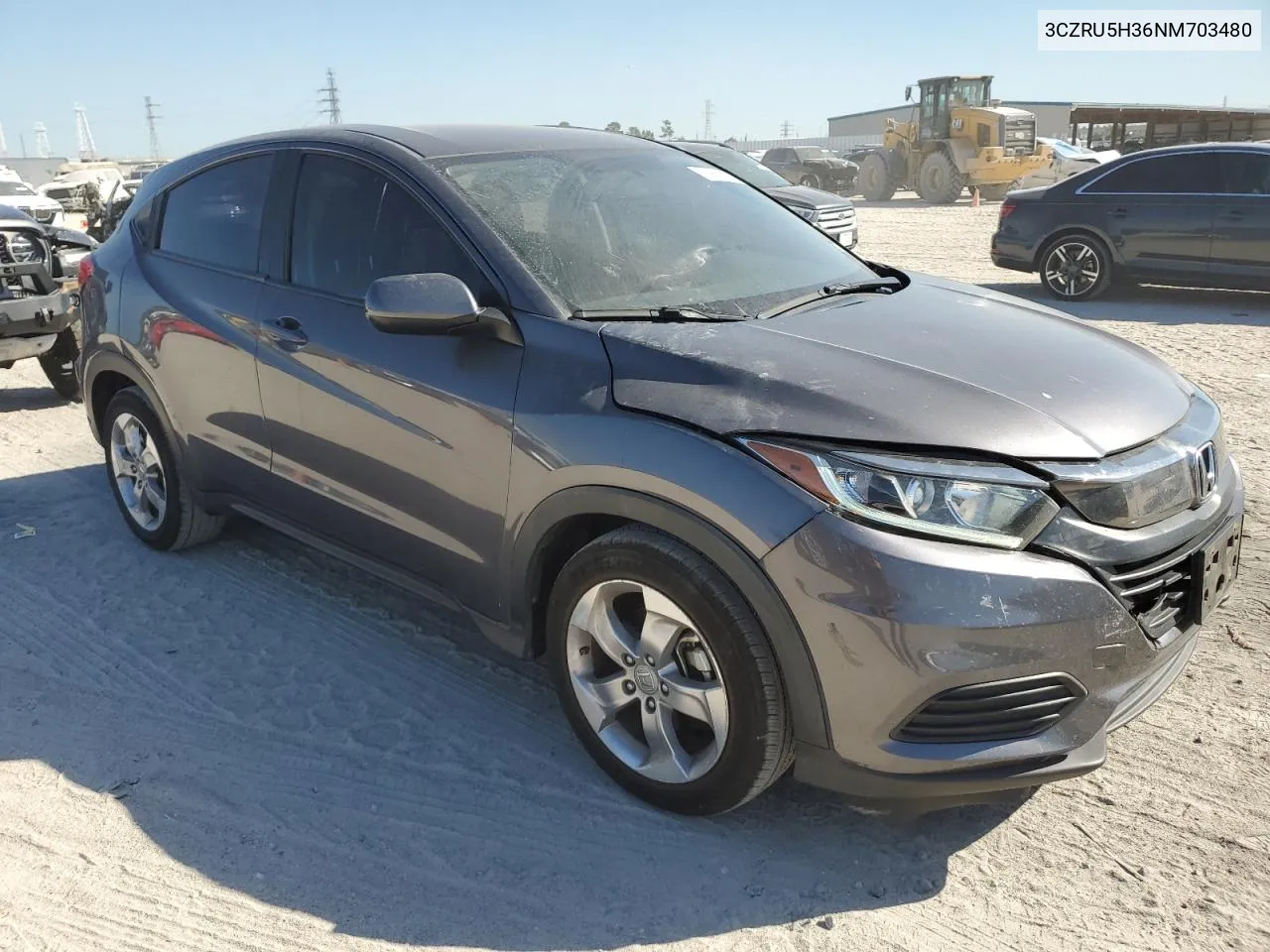 2022 Honda Hr-V Lx VIN: 3CZRU5H36NM703480 Lot: 77812414