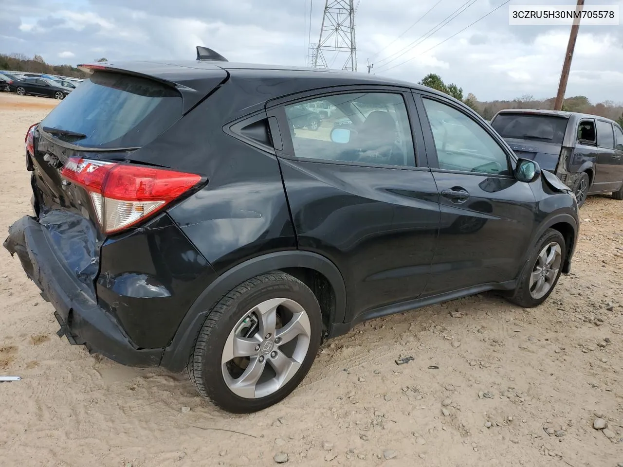 2022 Honda Hr-V Lx VIN: 3CZRU5H30NM705578 Lot: 78188084