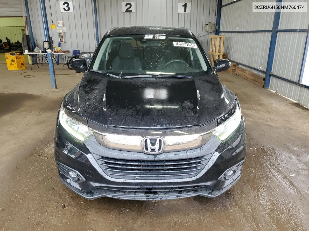 2022 Honda Hr-V Ex VIN: 3CZRU6H50NM760474 Lot: 78589754