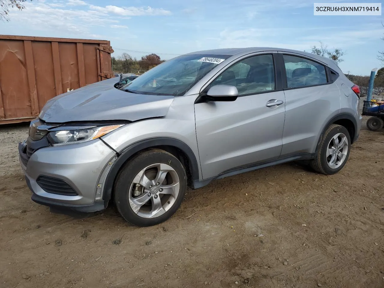 2022 Honda Hr-V Lx VIN: 3CZRU6H3XNM719414 Lot: 78648204