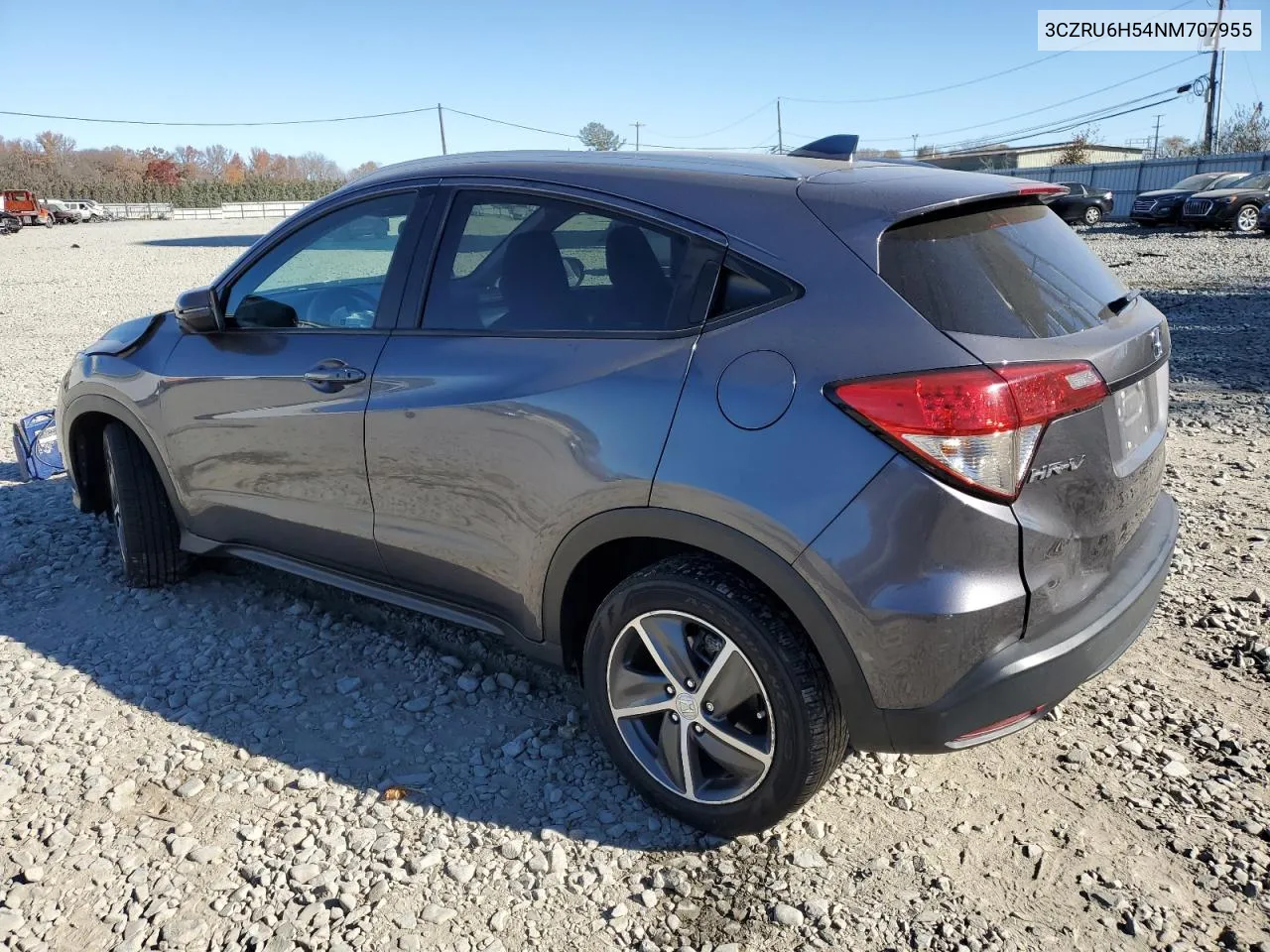 2022 Honda Hr-V Ex VIN: 3CZRU6H54NM707955 Lot: 78760014