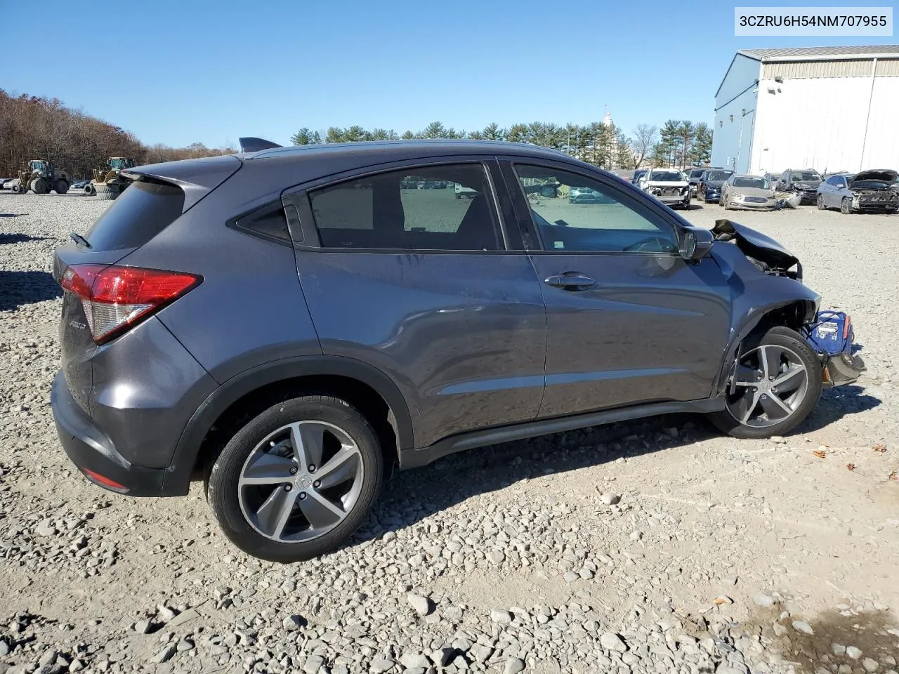 2022 Honda Hr-V Ex VIN: 3CZRU6H54NM707955 Lot: 78760014