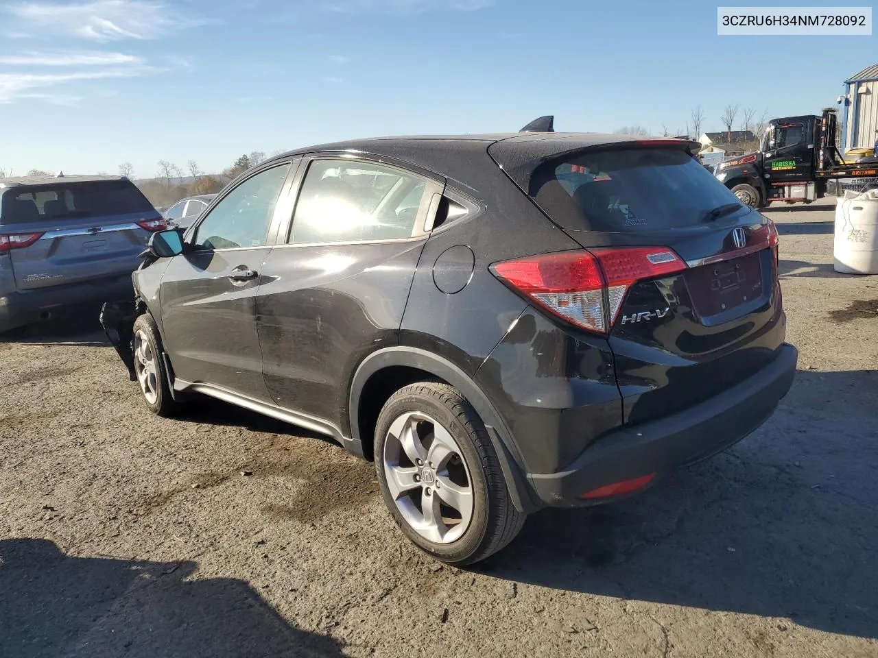 2022 Honda Hr-V Lx VIN: 3CZRU6H34NM728092 Lot: 79246384