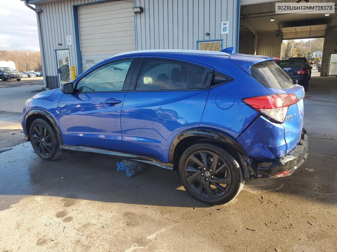 2022 Honda Hr-V Sport VIN: 3CZRU6H12NM728378 Lot: 79906054