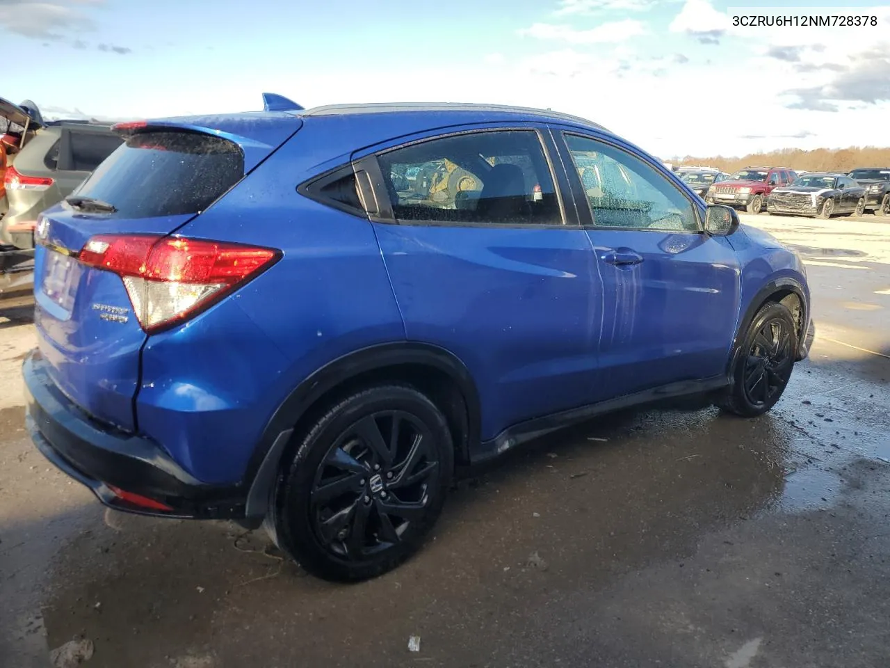 2022 Honda Hr-V Sport VIN: 3CZRU6H12NM728378 Lot: 79906054