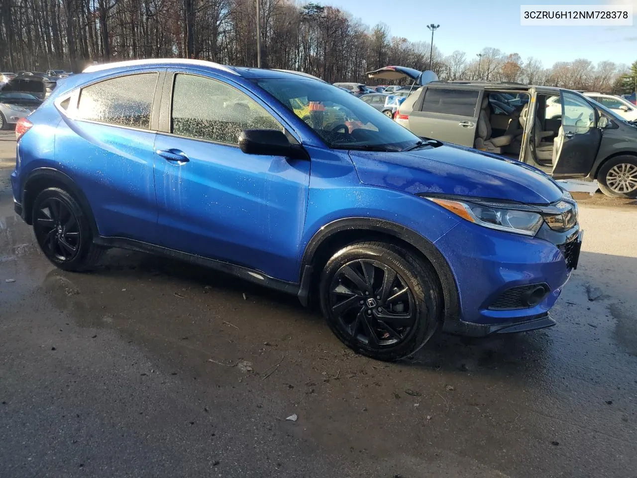 2022 Honda Hr-V Sport VIN: 3CZRU6H12NM728378 Lot: 79906054