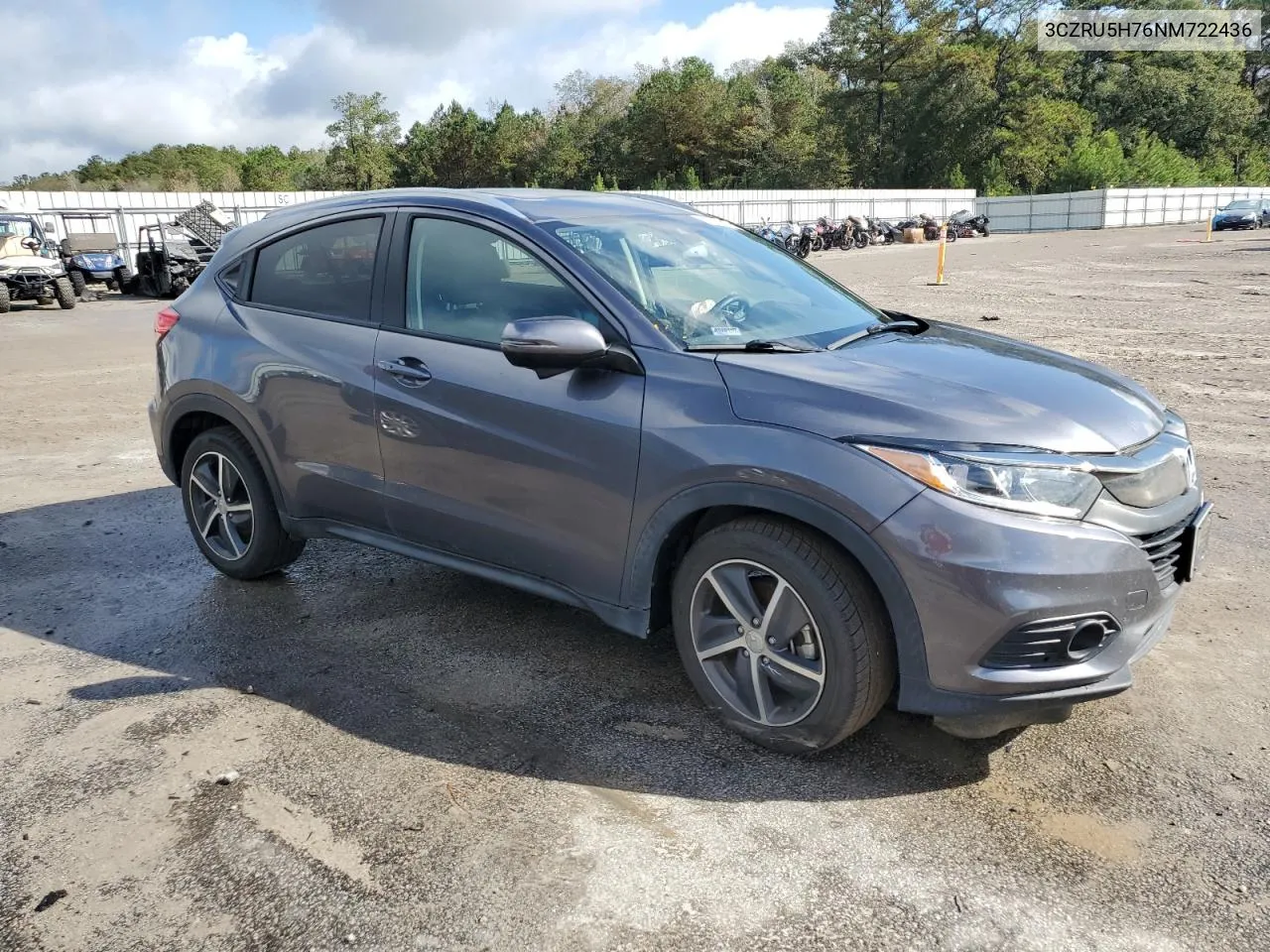 2022 Honda Hr-V Exl VIN: 3CZRU5H76NM722436 Lot: 80439614