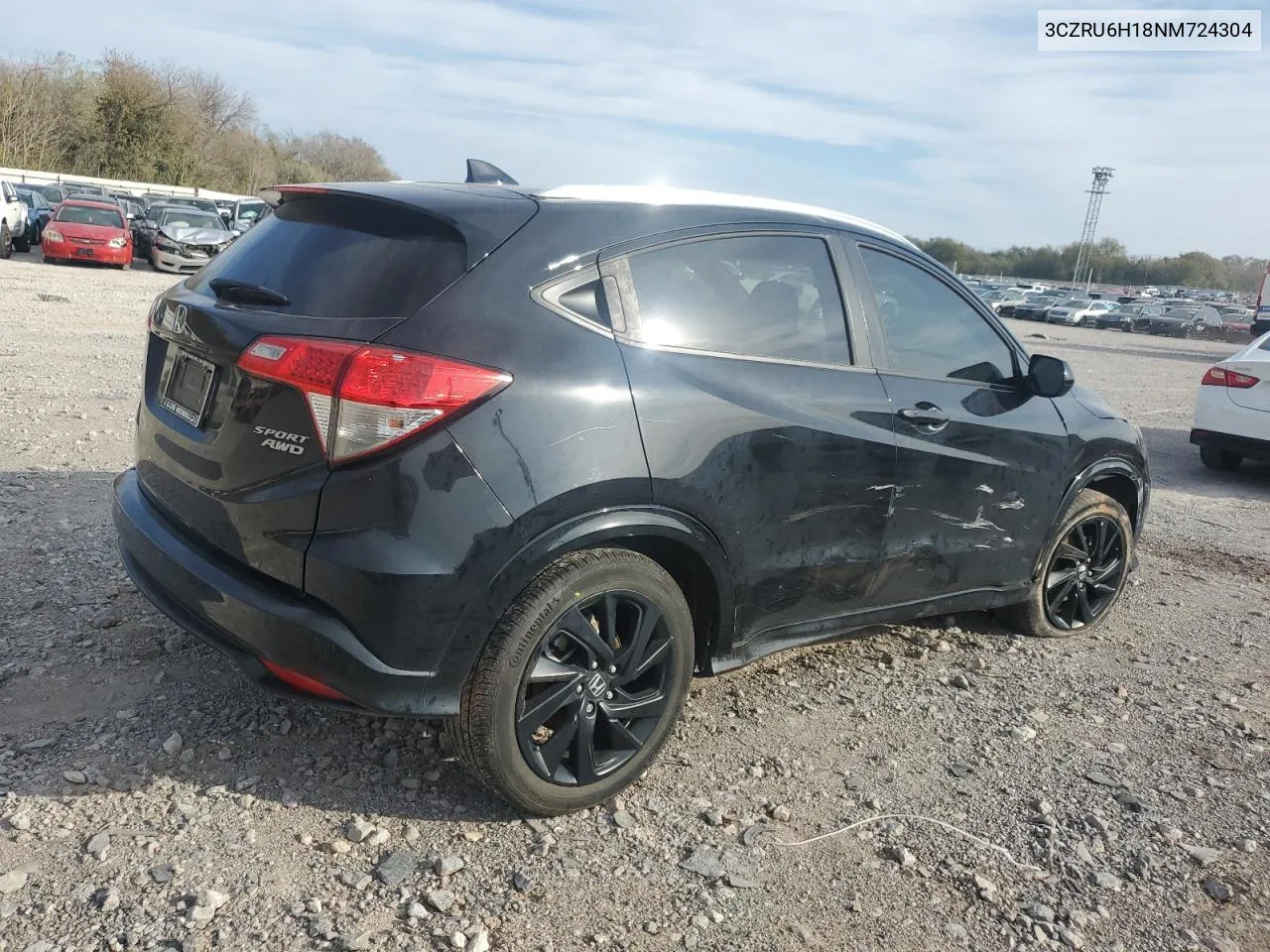 2022 Honda Hr-V Sport VIN: 3CZRU6H18NM724304 Lot: 80726414