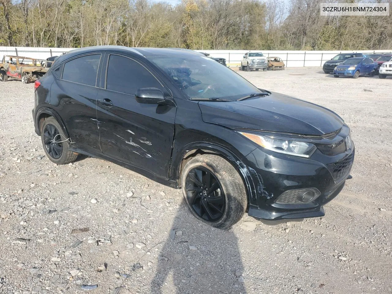 2022 Honda Hr-V Sport VIN: 3CZRU6H18NM724304 Lot: 80726414