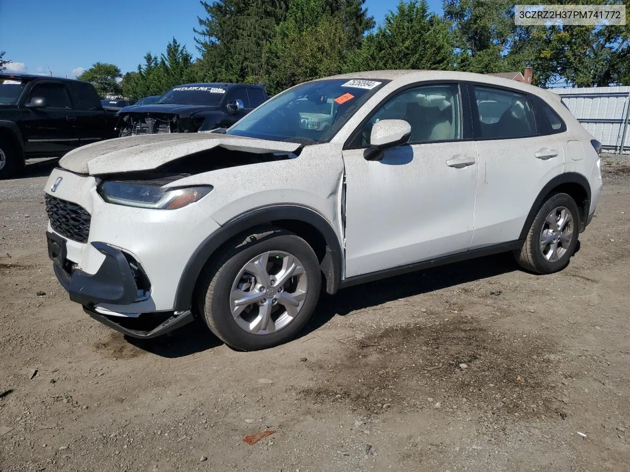 2023 Honda Hr-V Lx VIN: 3CZRZ2H37PM741772 Lot: 75260994