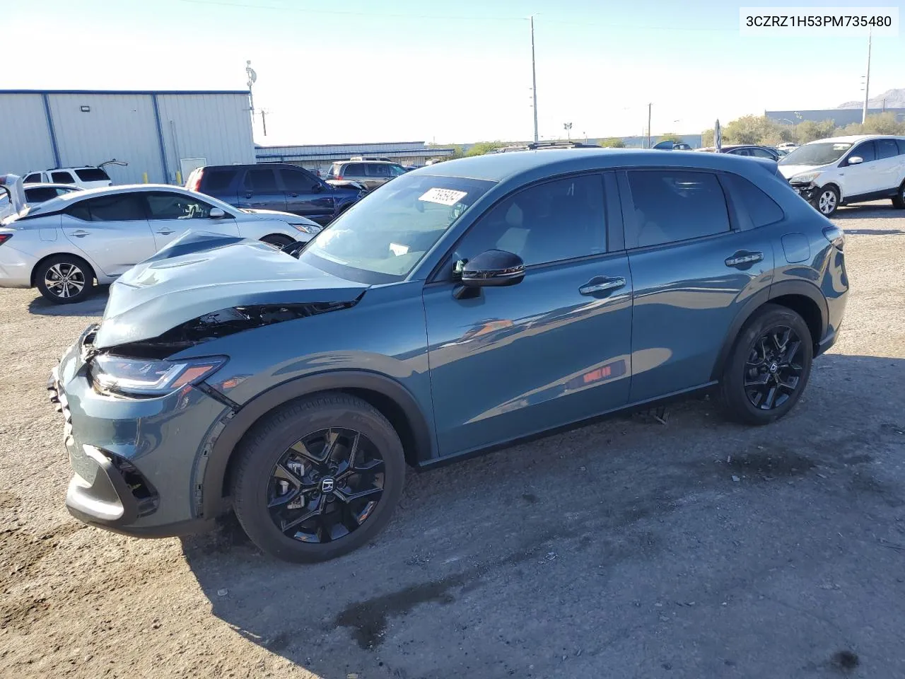 2023 Honda Hr-V Sport VIN: 3CZRZ1H53PM735480 Lot: 77895934