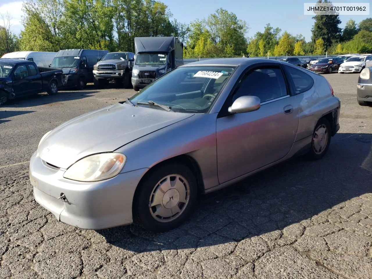 2001 Honda Insight VIN: JHMZE14701T001962 Lot: 71684234