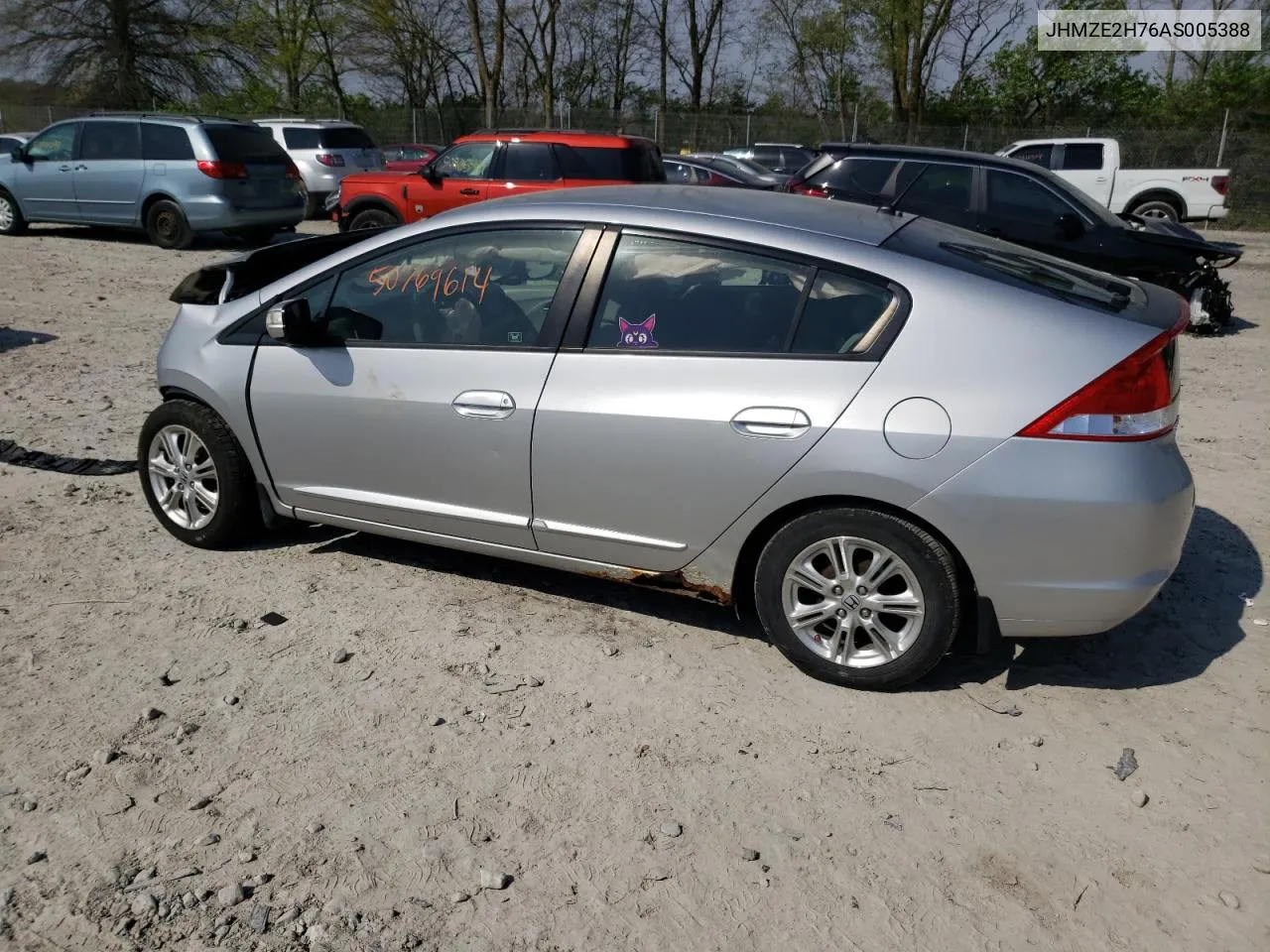 2010 Honda Insight Ex VIN: JHMZE2H76AS005388 Lot: 50769614