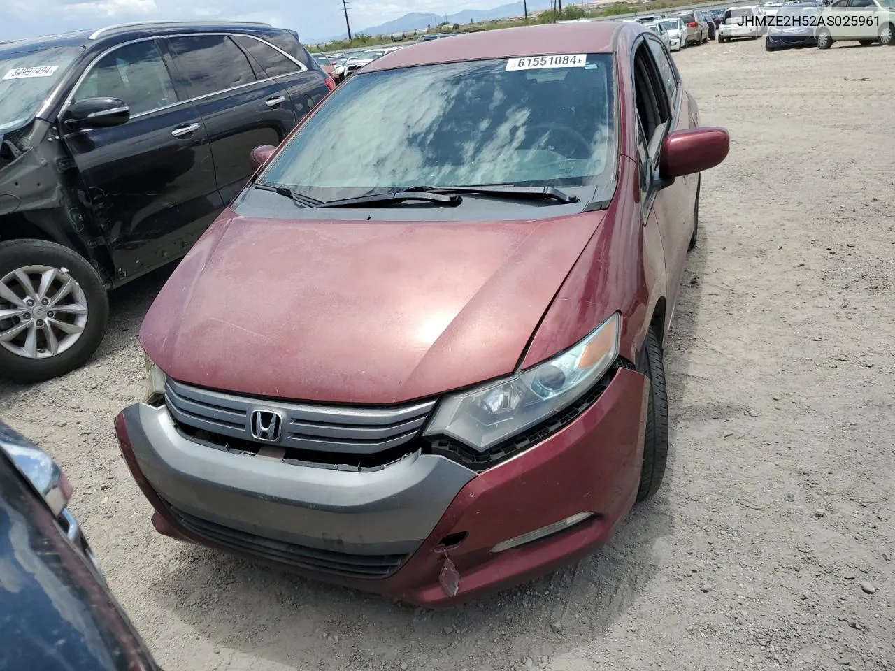 2010 Honda Insight Lx VIN: JHMZE2H52AS025961 Lot: 61551084