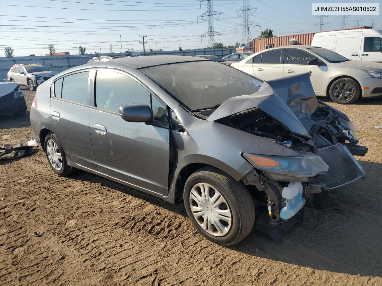 2010 Honda Insight Lx VIN: JHMZE2H55AS010502 Lot: 68756964