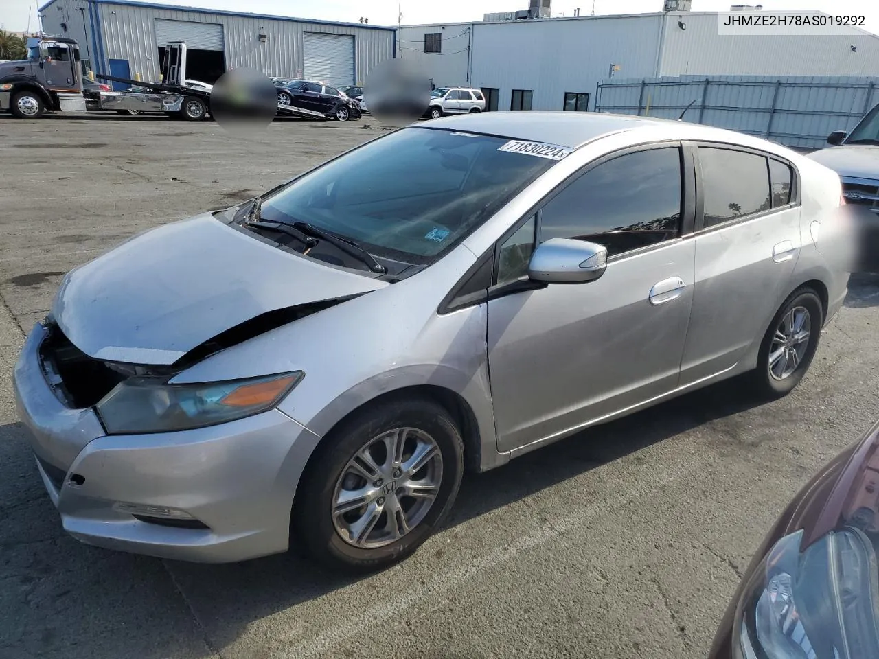 2010 Honda Insight Ex VIN: JHMZE2H78AS019292 Lot: 71830224