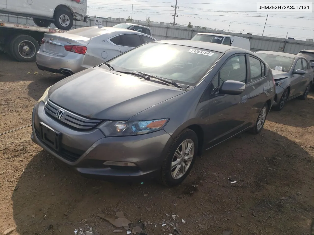 2010 Honda Insight Ex VIN: JHMZE2H72AS017134 Lot: 71866164