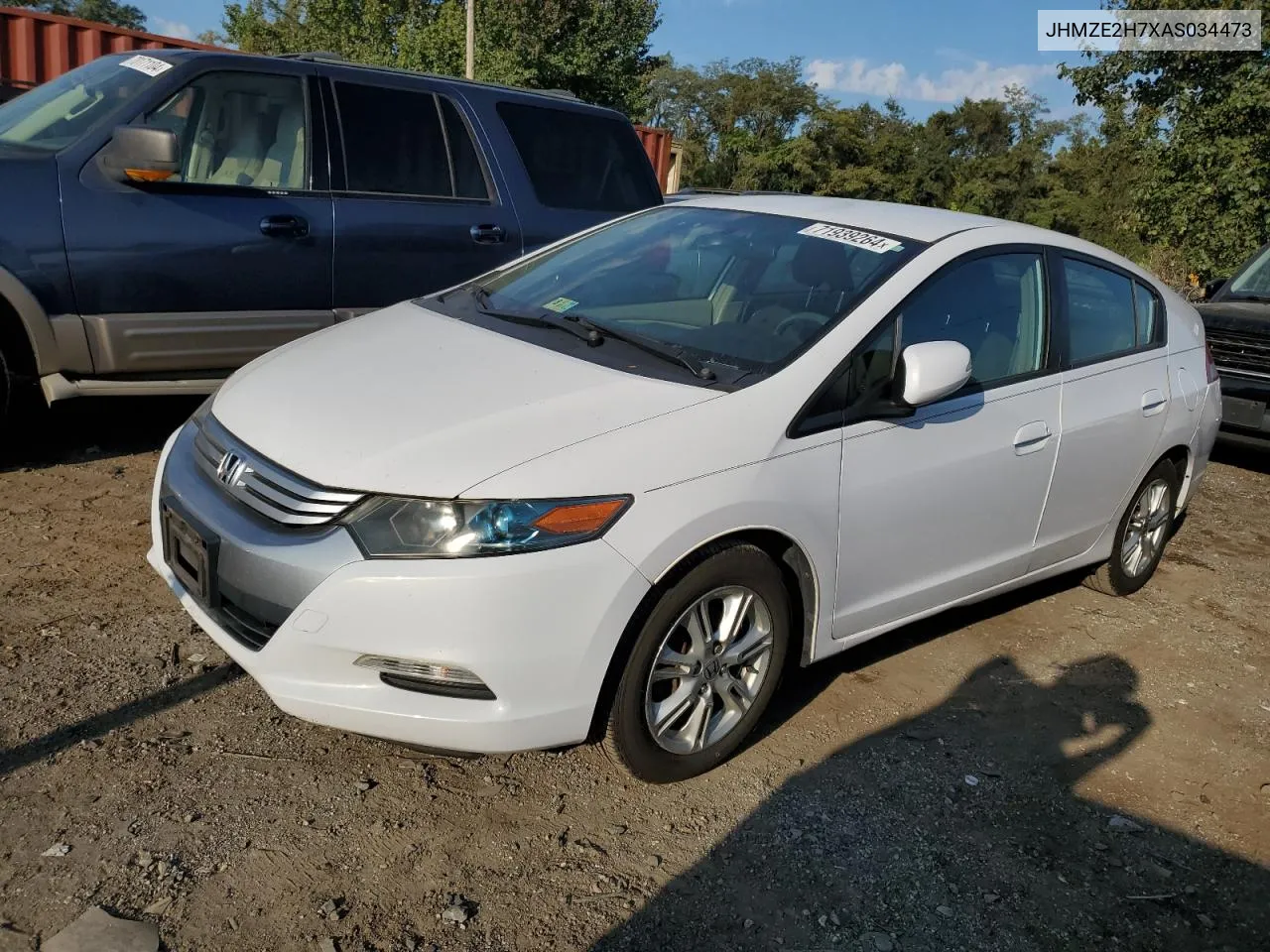 2010 Honda Insight Ex VIN: JHMZE2H7XAS034473 Lot: 71939264