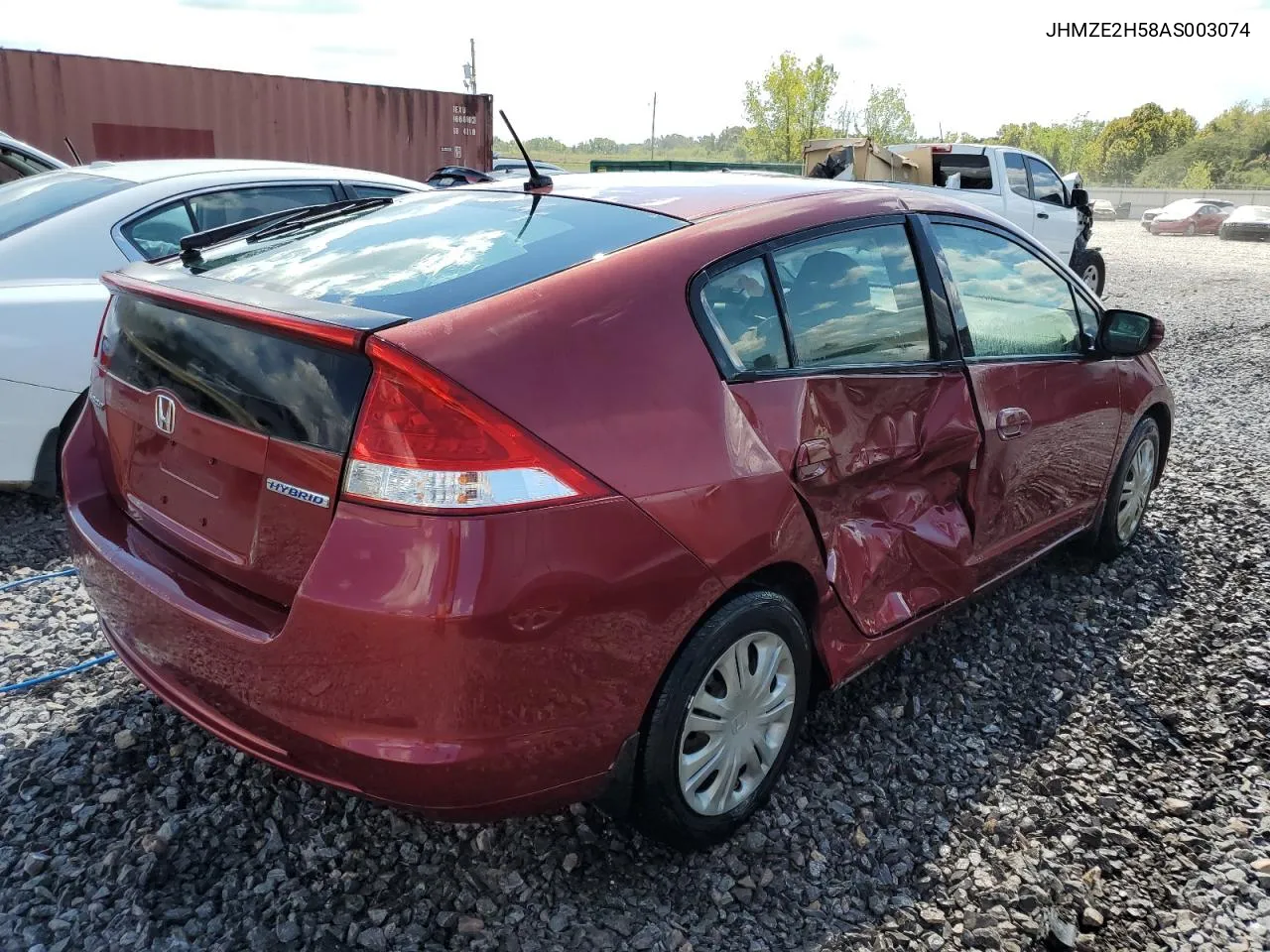 2010 Honda Insight Lx VIN: JHMZE2H58AS003074 Lot: 72338804