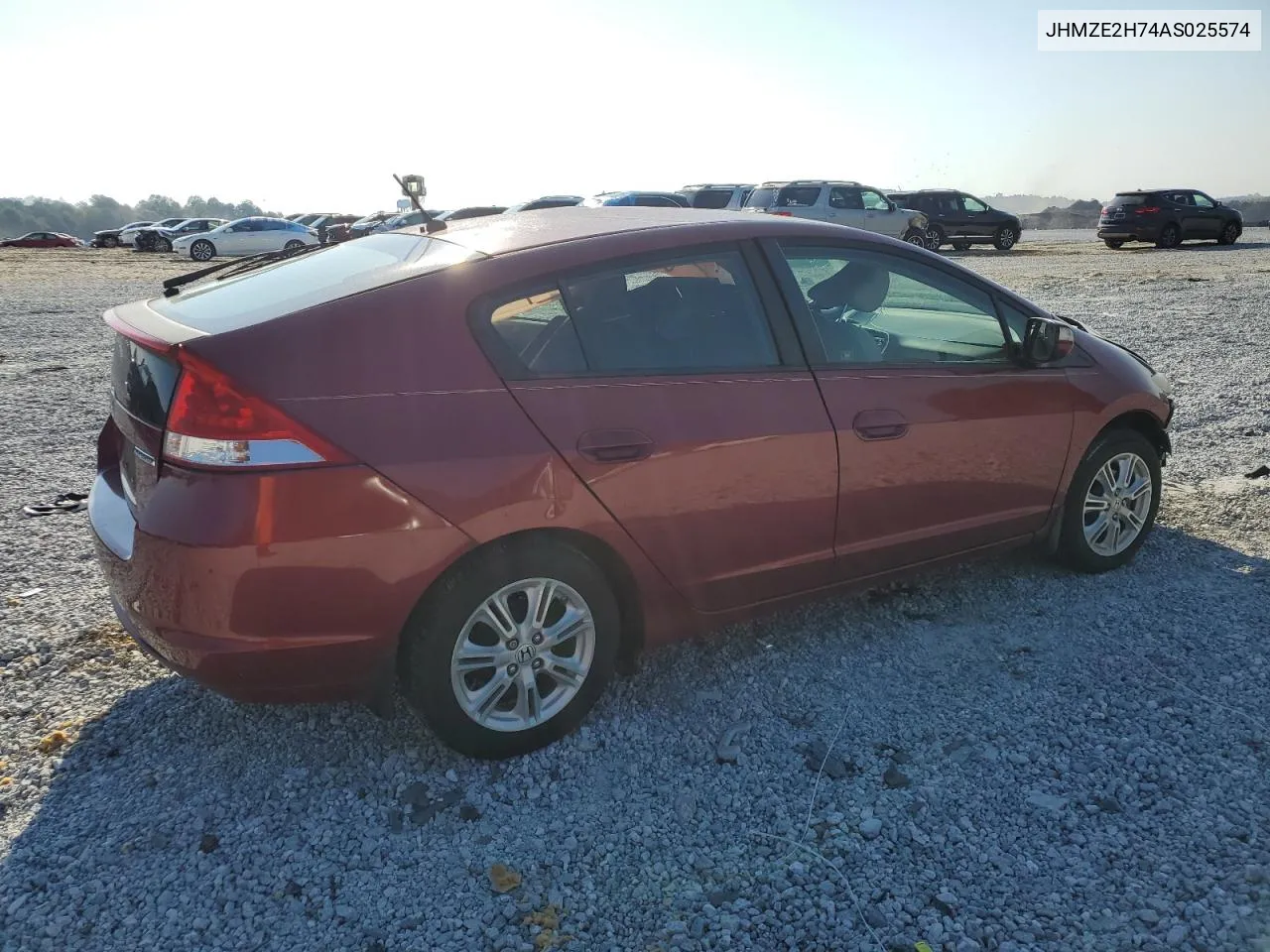 2010 Honda Insight Ex VIN: JHMZE2H74AS025574 Lot: 72586784