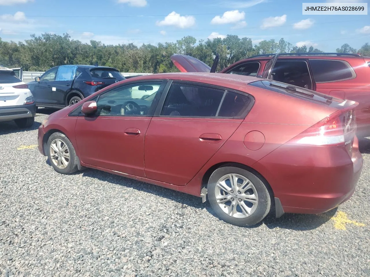 2010 Honda Insight Ex VIN: JHMZE2H76AS028699 Lot: 73822894