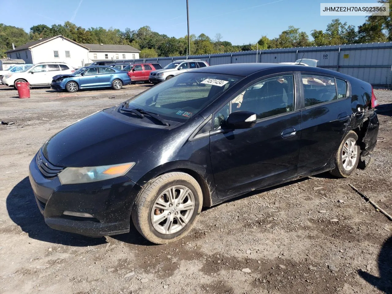 2010 Honda Insight Ex VIN: JHMZE2H70AS023563 Lot: 74521434