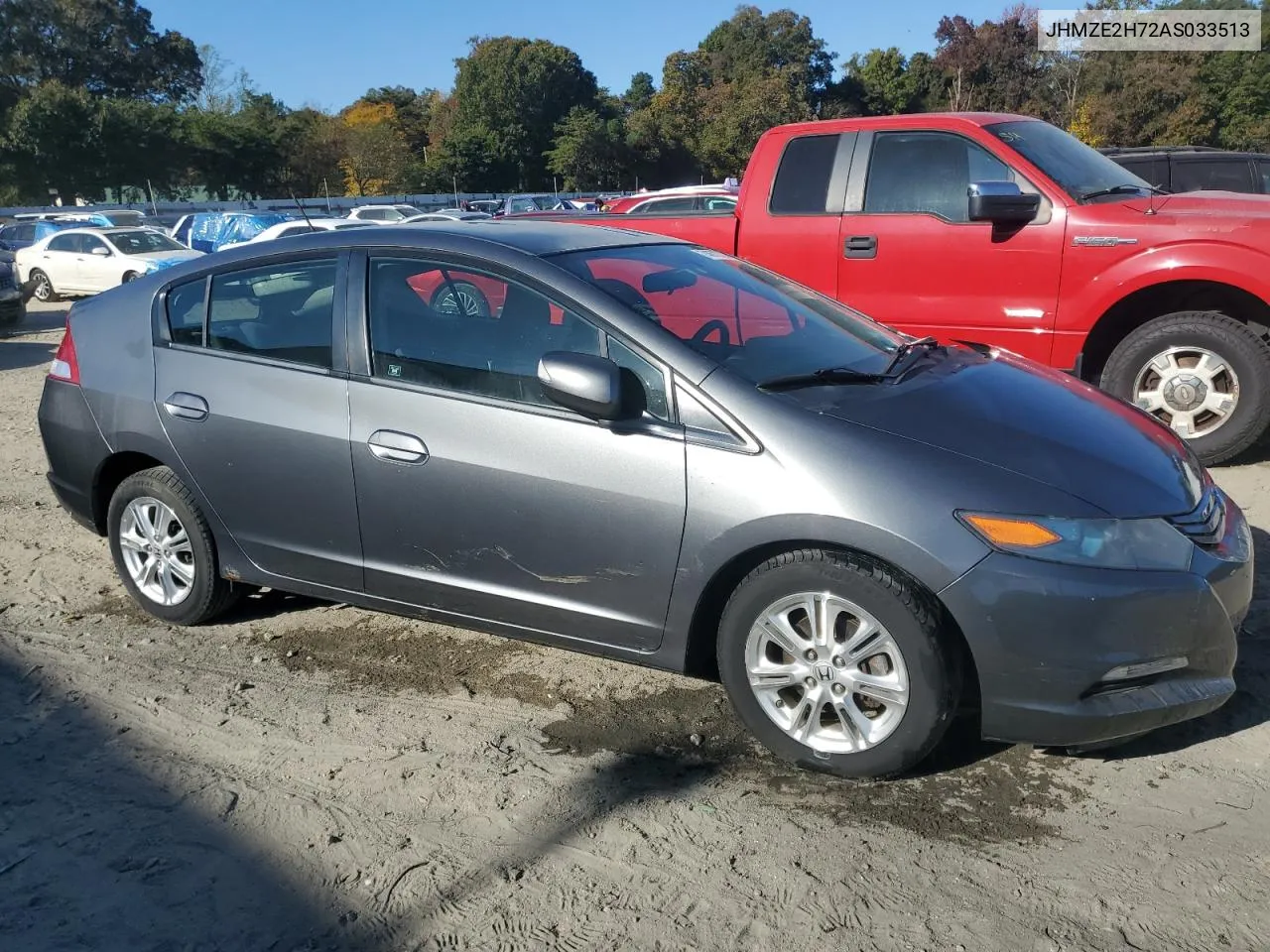 2010 Honda Insight Ex VIN: JHMZE2H72AS033513 Lot: 74672724