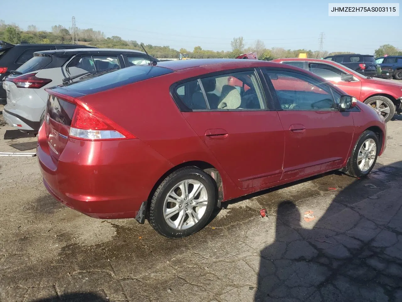 2010 Honda Insight Ex VIN: JHMZE2H75AS003115 Lot: 74955544