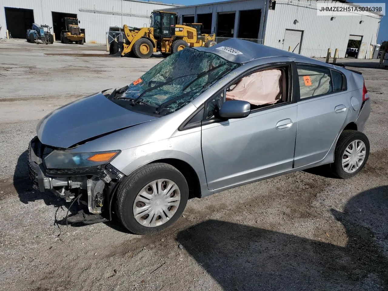 2010 Honda Insight Lx VIN: JHMZE2H51AS036398 Lot: 75028504