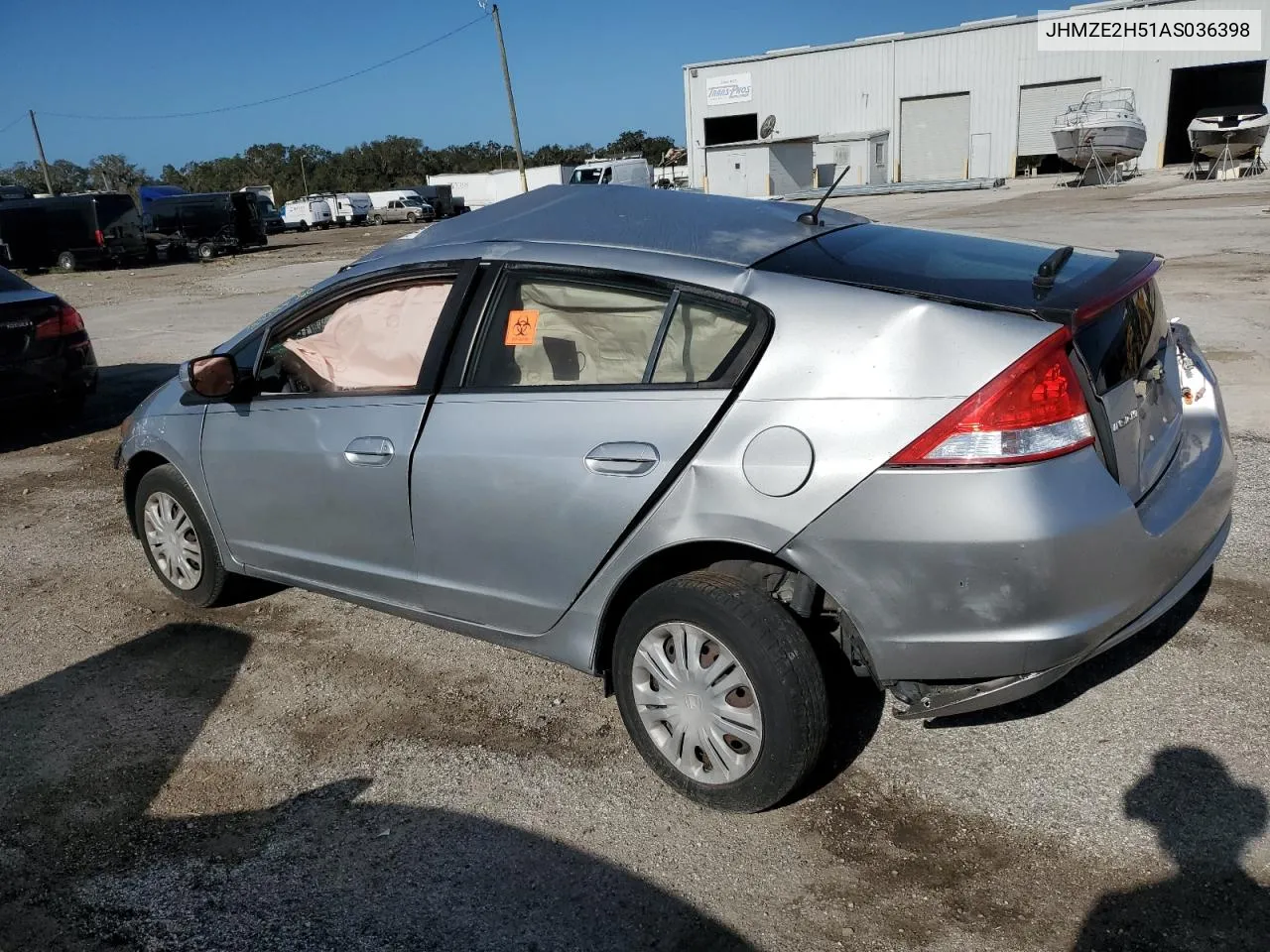 2010 Honda Insight Lx VIN: JHMZE2H51AS036398 Lot: 75028504