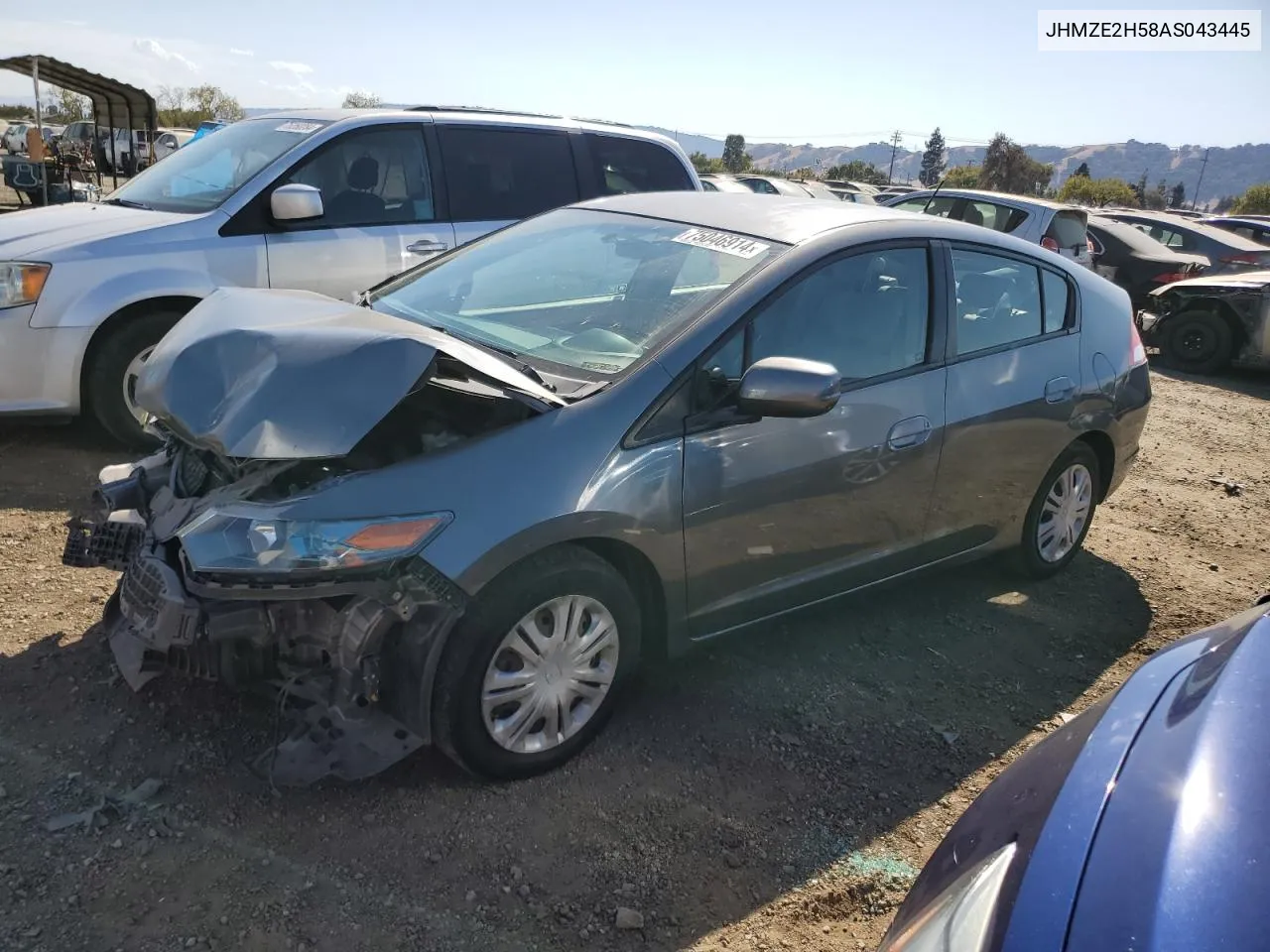 2010 Honda Insight Lx VIN: JHMZE2H58AS043445 Lot: 75046914