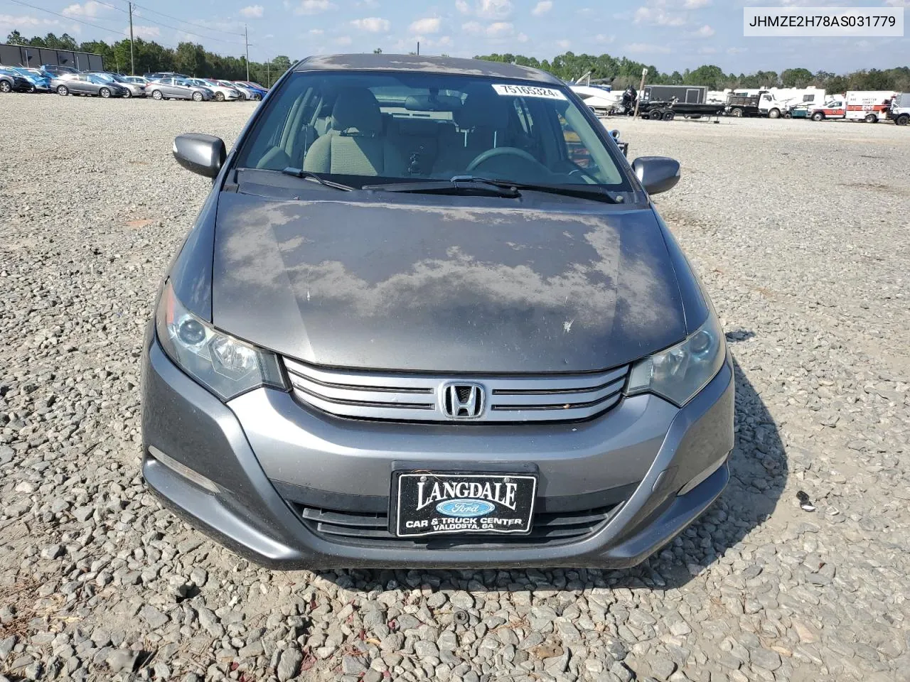 2010 Honda Insight Ex VIN: JHMZE2H78AS031779 Lot: 75165324