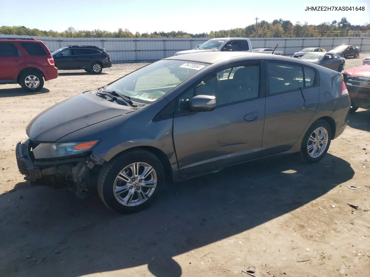 2010 Honda Insight Ex VIN: JHMZE2H7XAS041648 Lot: 75470504