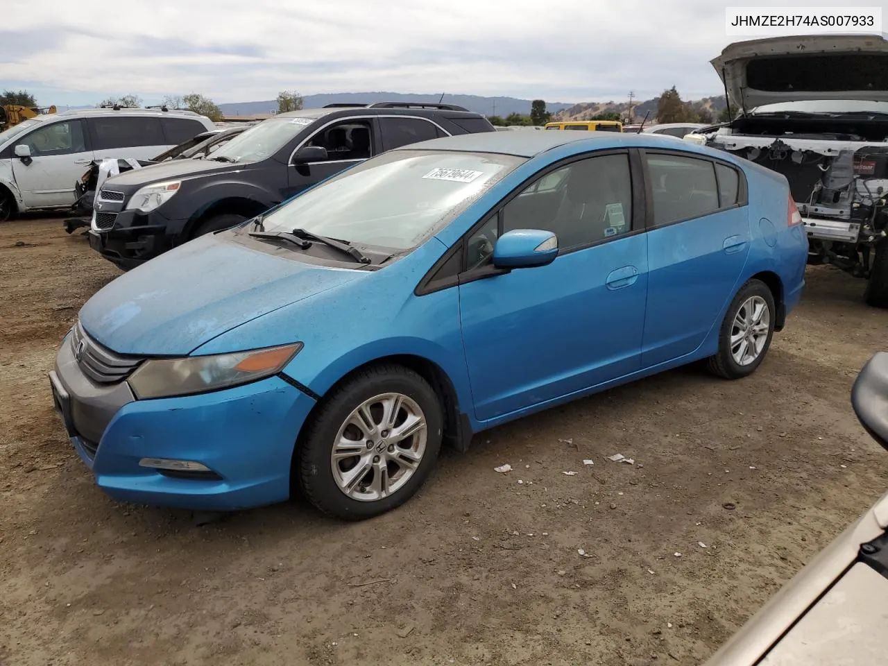 2010 Honda Insight Ex VIN: JHMZE2H74AS007933 Lot: 75679644