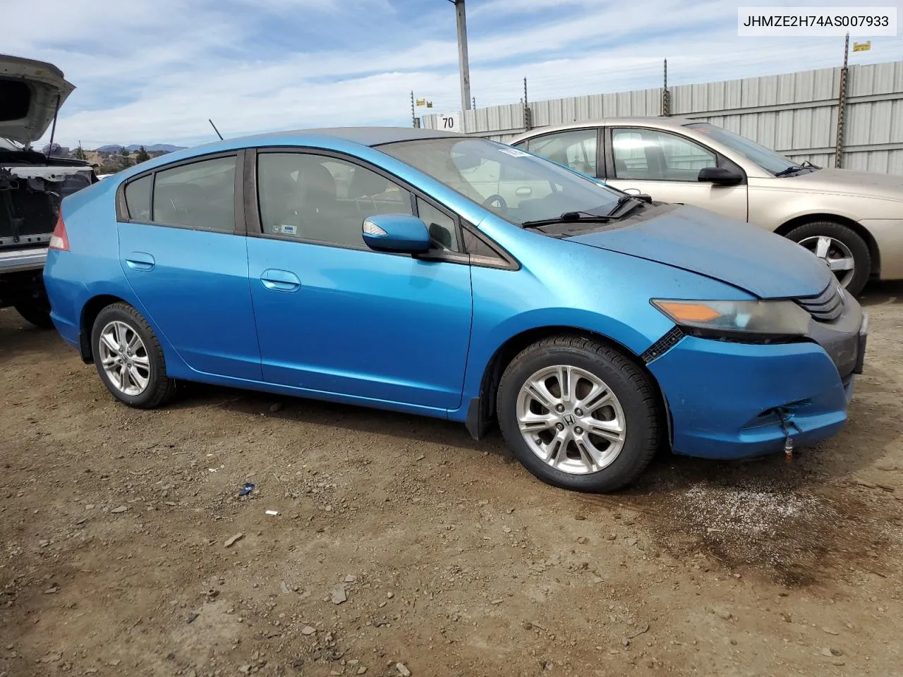 2010 Honda Insight Ex VIN: JHMZE2H74AS007933 Lot: 75679644