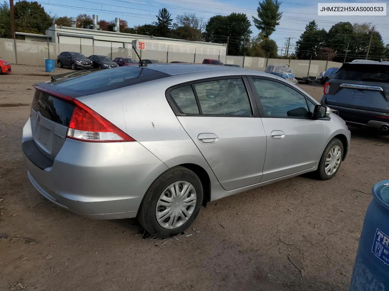 2010 Honda Insight Lx VIN: JHMZE2H5XAS000533 Lot: 76284654