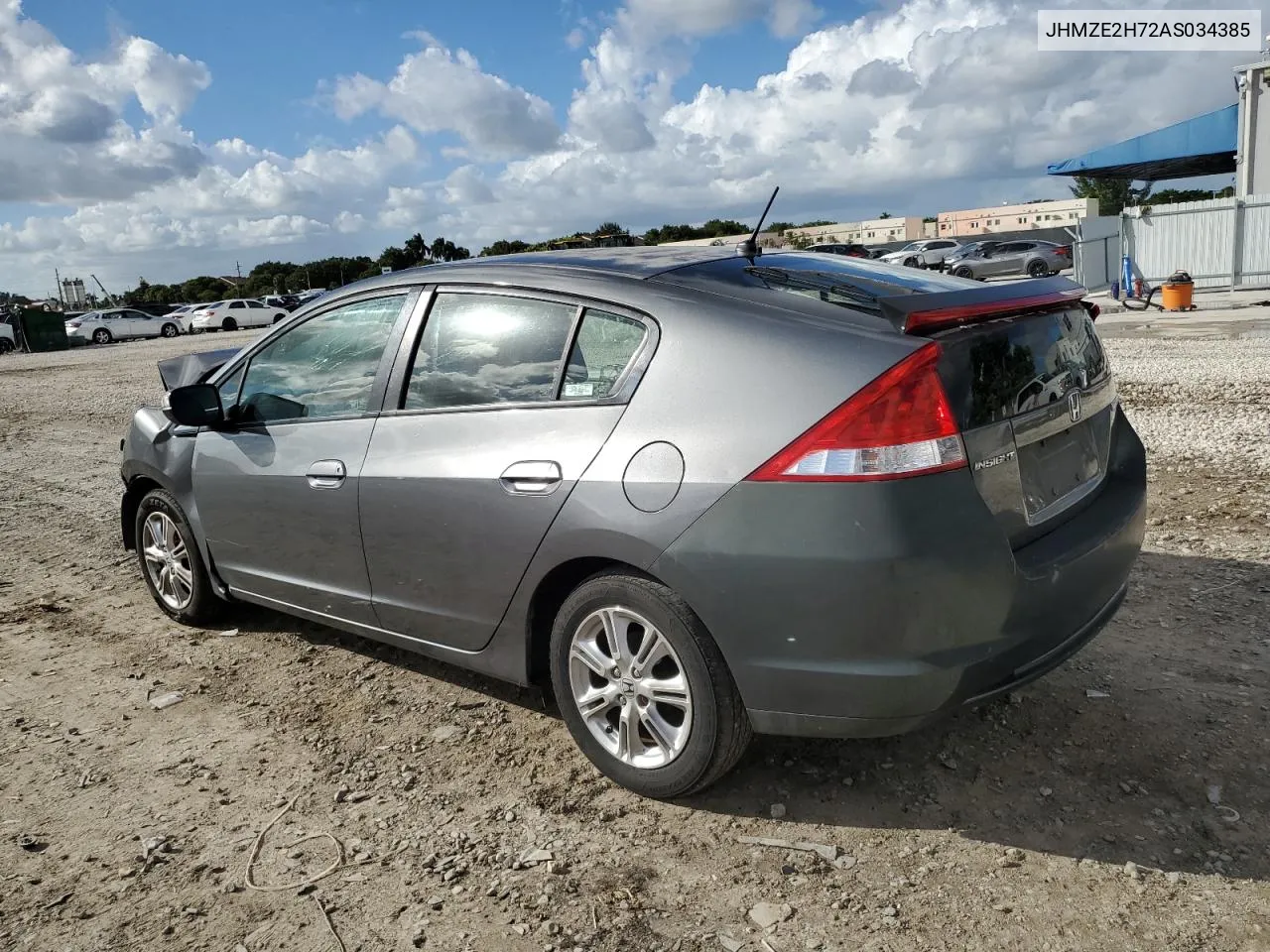 2010 Honda Insight Ex VIN: JHMZE2H72AS034385 Lot: 76396414