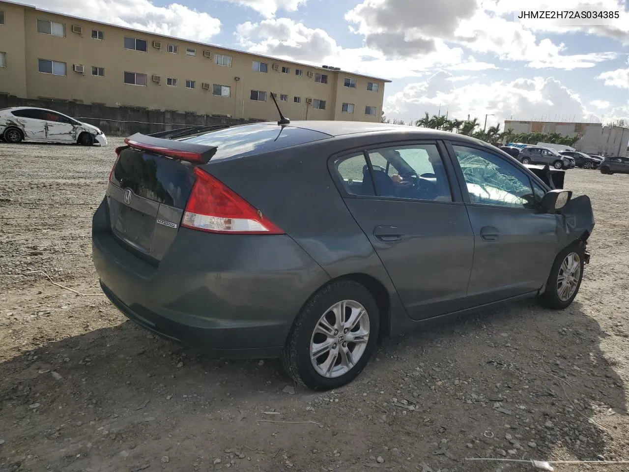 2010 Honda Insight Ex VIN: JHMZE2H72AS034385 Lot: 76396414