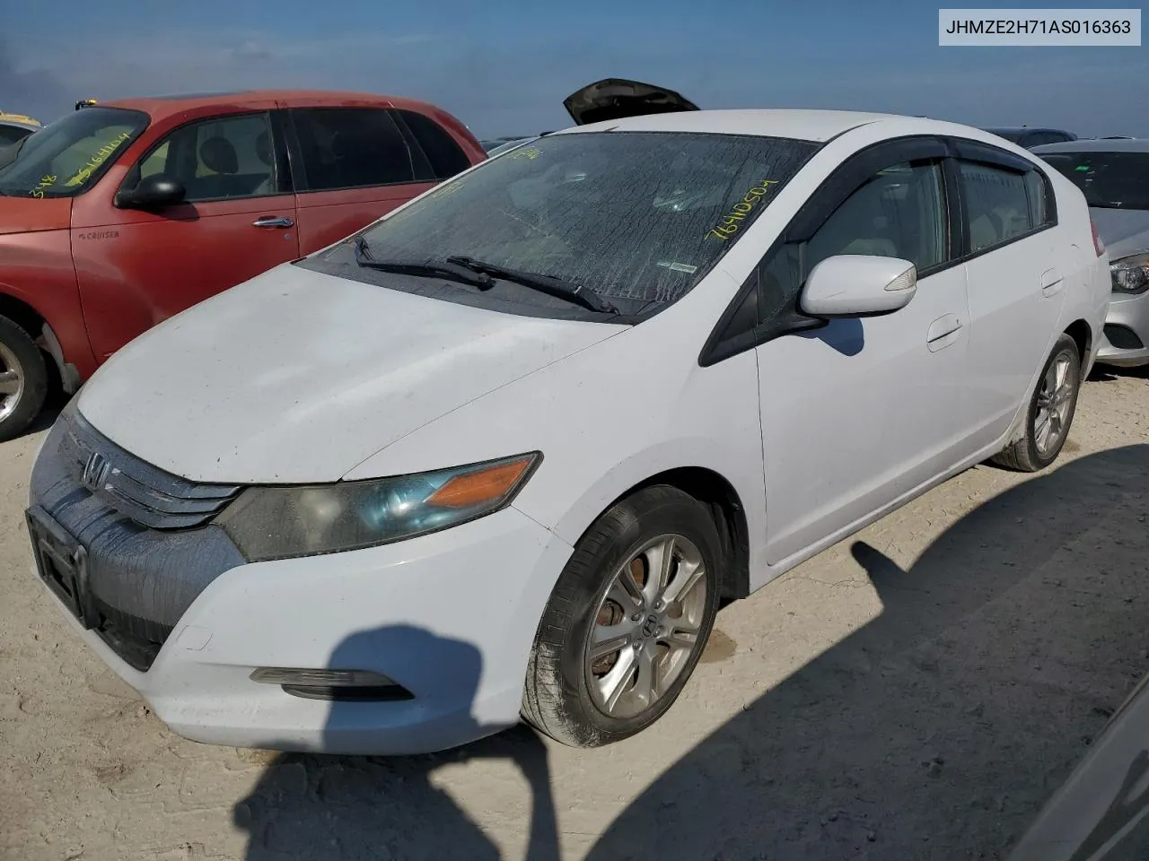 2010 Honda Insight Ex VIN: JHMZE2H71AS016363 Lot: 76410504