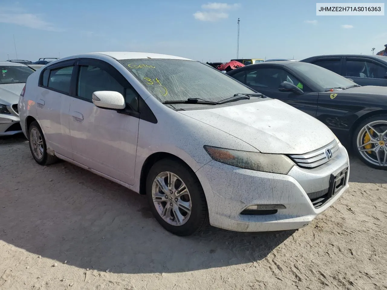 2010 Honda Insight Ex VIN: JHMZE2H71AS016363 Lot: 76410504