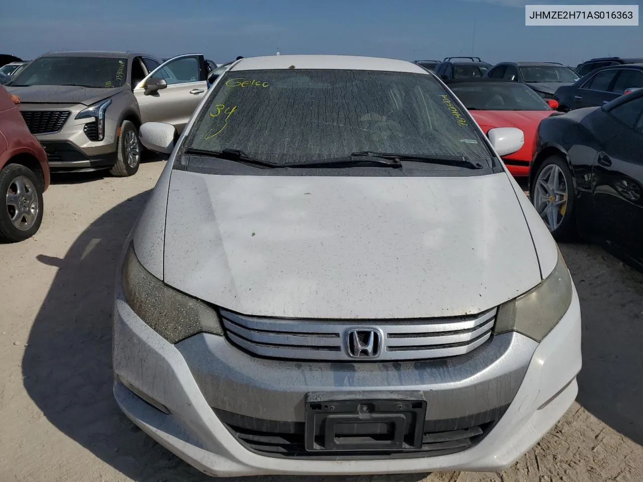 2010 Honda Insight Ex VIN: JHMZE2H71AS016363 Lot: 76410504